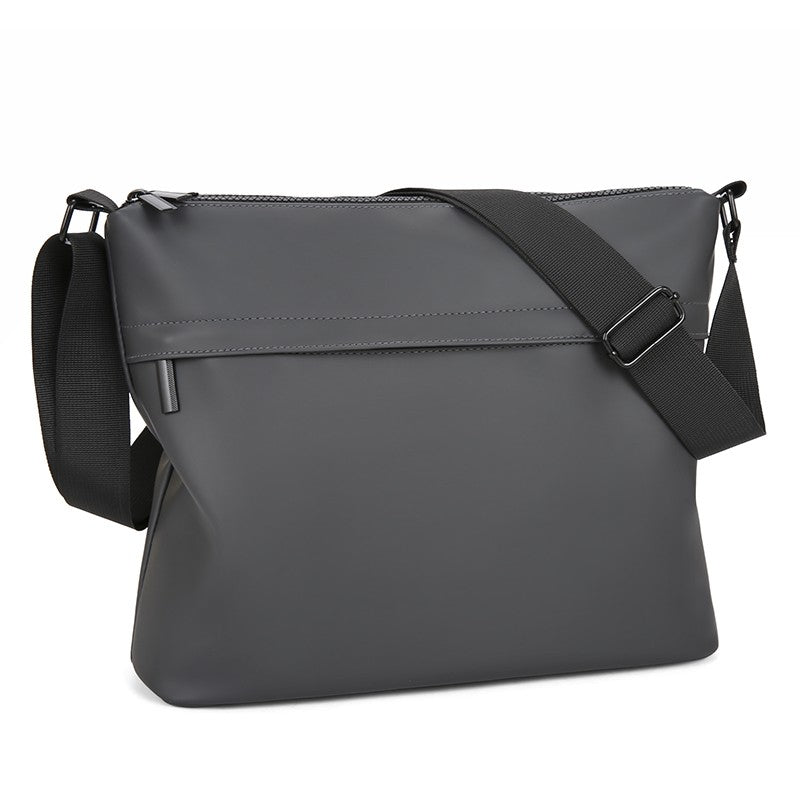 Sleek Crossbody Bag for Men Water-resistant Nylon Shoulder Bag Multi-Pocket Large CapacityMinimalist Style for Daily/Work/Travel