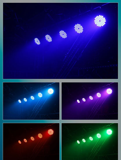 3w*60 led rgb 3 in 1 par light dmx 512 sound control dj party lights wedding disco lights ballroom club projection stage lamp