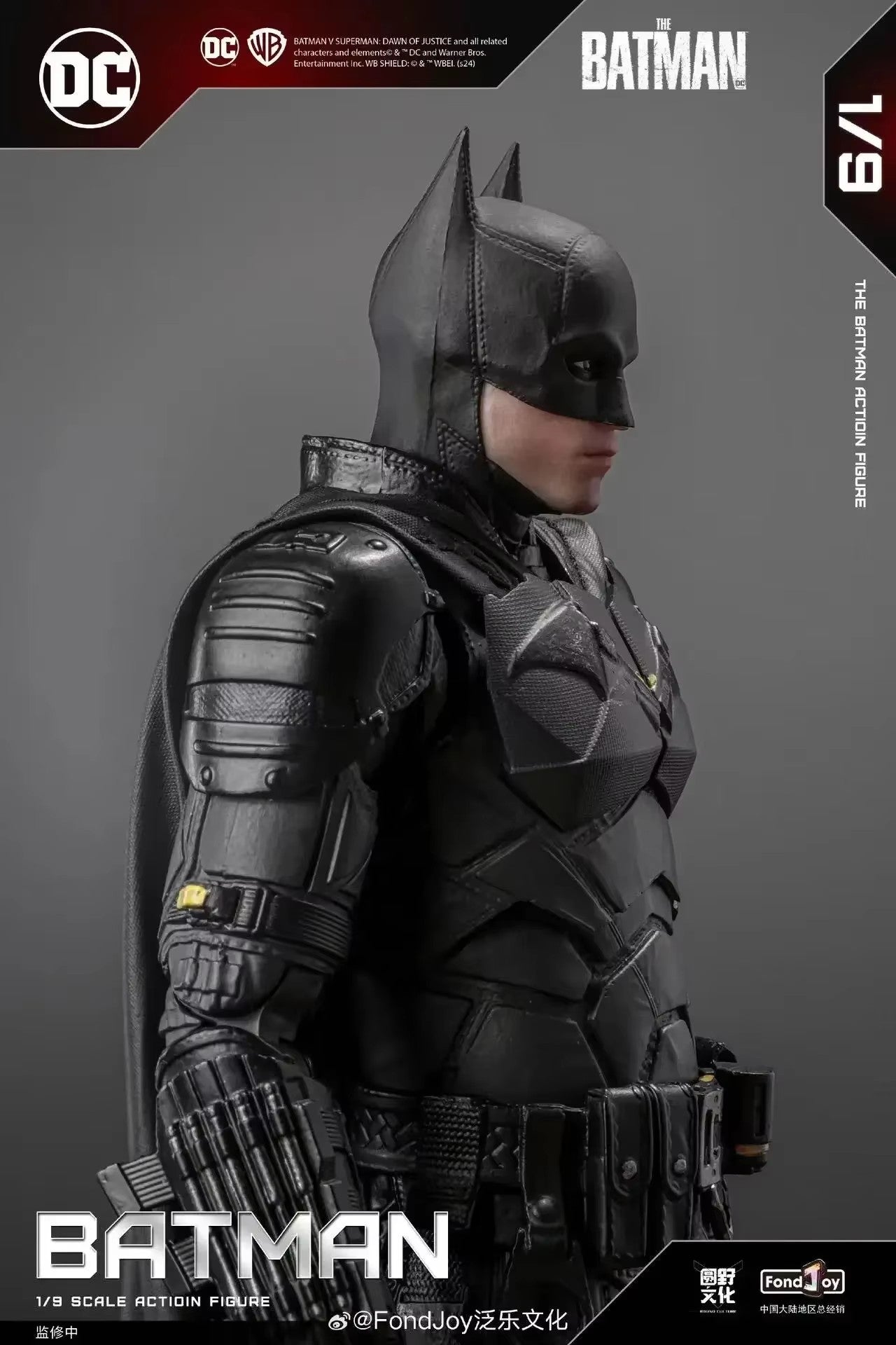 Fondjoy The Batman Anime Figure Pattinson Batman Action Figure Dc Justice League 2024 New Decor Children Toys Birthday Gift