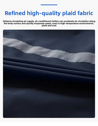 Summer Cooling Jacket Men's Hooded Fan Jacket Heat Resistant Fan Air Conditioner Clothes Breathable Outdoor Fishing Fan Workwear