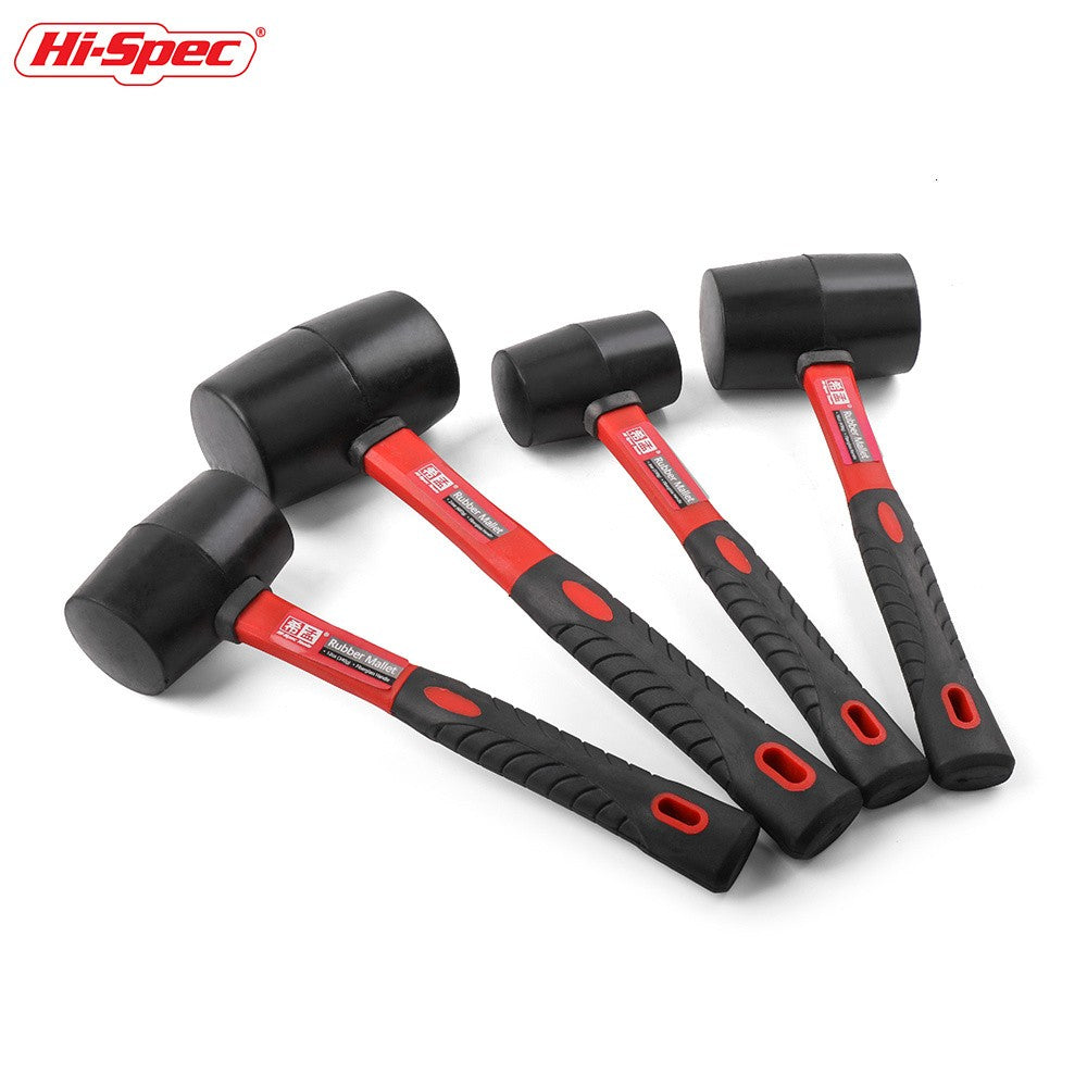 Hi-Spec 1PC Martelo de Borracha Resistente de Dupla Face Mini Martelo Doméstico Martelo Multifuncional Ferramenta Manual 8/12/16/24 Oz