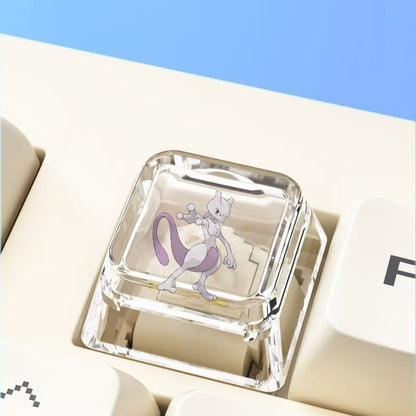 Pokemon Cross mechanical keyboard personalized anime keycap single Charmeleon Blastoise Eevee transparent cartoon keycap