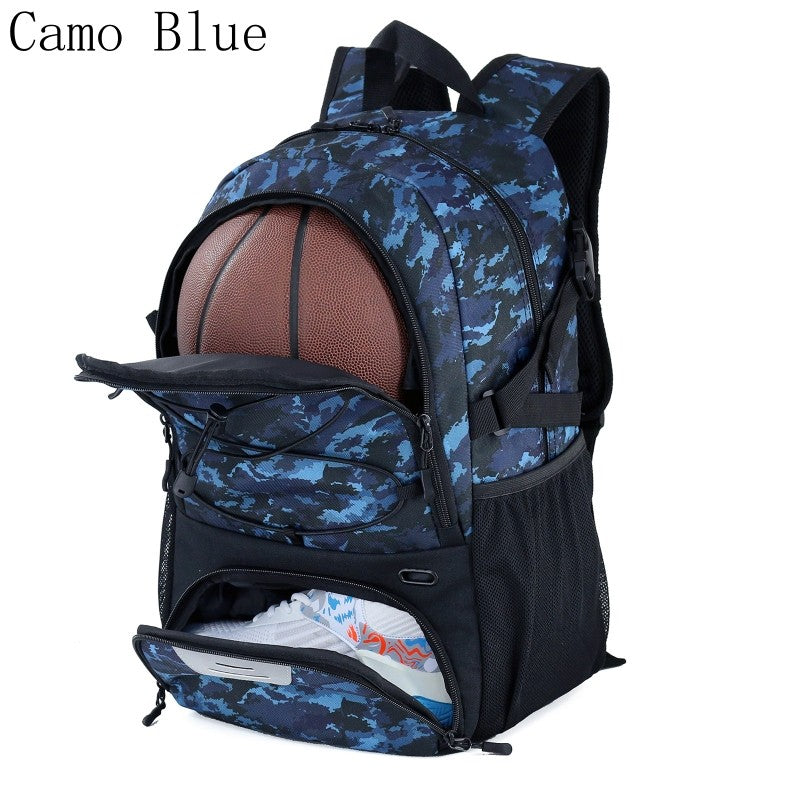 Mochila de basquete grande, bolsa esportiva com compartimento separado para bolas, compartimento para tênis de basquete, futebol, vôlei, natação, academia, viagens