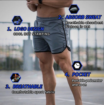 2020 Summer Running Shorts Men Sports Jogging Fitness Shorts Quick Dry Mens Gym Men Shorts Sport gyms Short Pants men