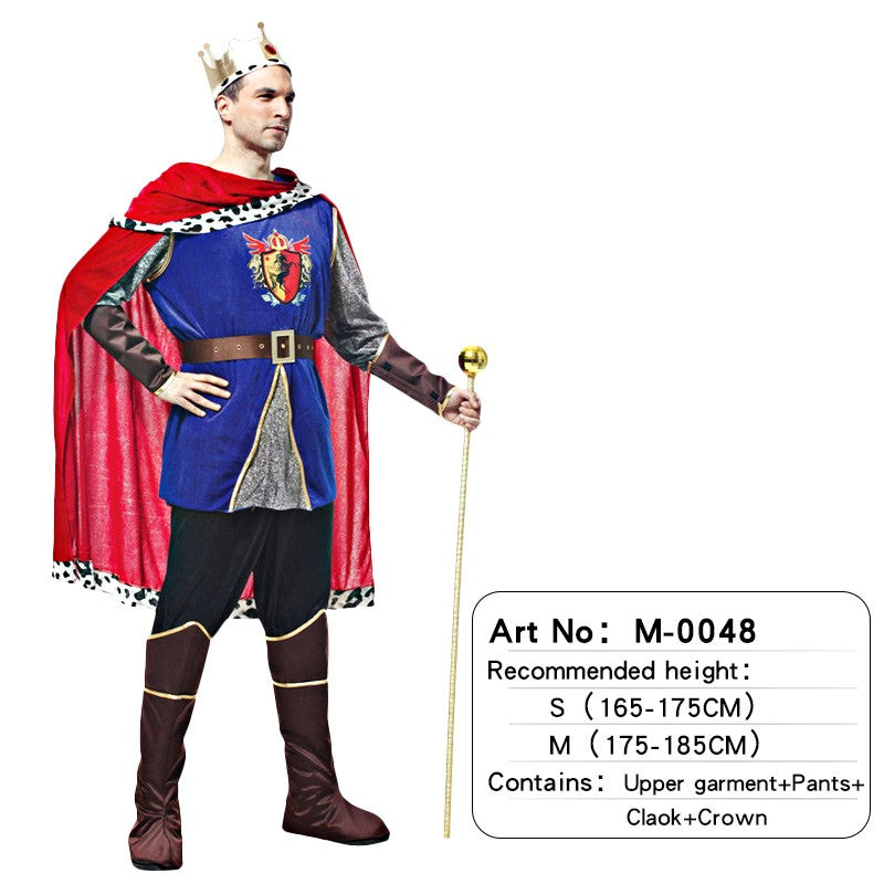 Adult Men's King Knight Suit Robe + Waist Cinching Cosplay / Stage Play / Photo Shoot / Martial Arts Themed Party
