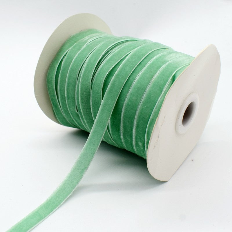 50yards 10mm Velvet Ribbon For DIY Handmade Gift Bouquet Wrapping Supplies Home Party Decorations Christmas Webbing Trimming