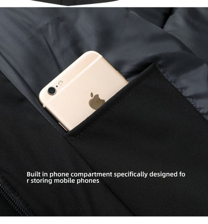 Top Grade Designer New Brand Men Parka Jacket Thick Casual Fashion Windbreaker Hooded Quilted Bubble Coats Long Mens Clothes