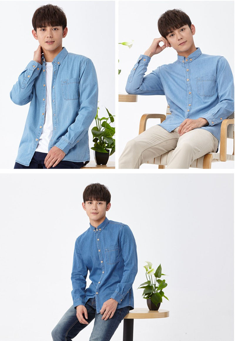 Fashion Brand Winter Jeans Shirt Men Warm Fleece Lined Velvet Denim Shirts Cowboy Coats Outwear Windbreaker Thick Clothing