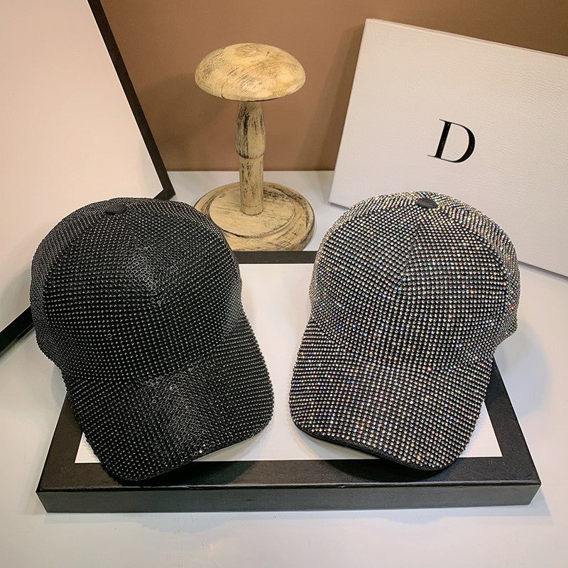 Full Diamond Luxury Rhinestones Baseball Caps for Women Men Cotton Bones Snapback Hip Hop Cap Gorras Casquette Sun Hats