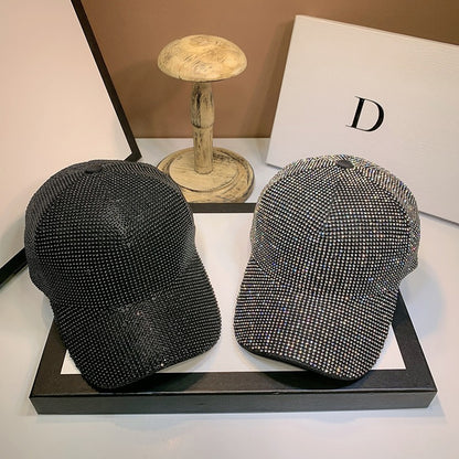 Full Diamond Luxury Rhinestones Baseball Caps for Women Men Cotton Bones Snapback Hip Hop Cap Gorras Casquette Sun Hats