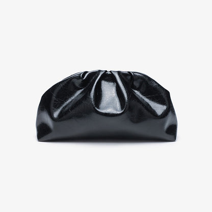 2025 Large Capacity Folded Cloud Clutches Women's Handbag Fashion Simple Multifunctional Clasp Bag Mushroom Nail Dinner Bag