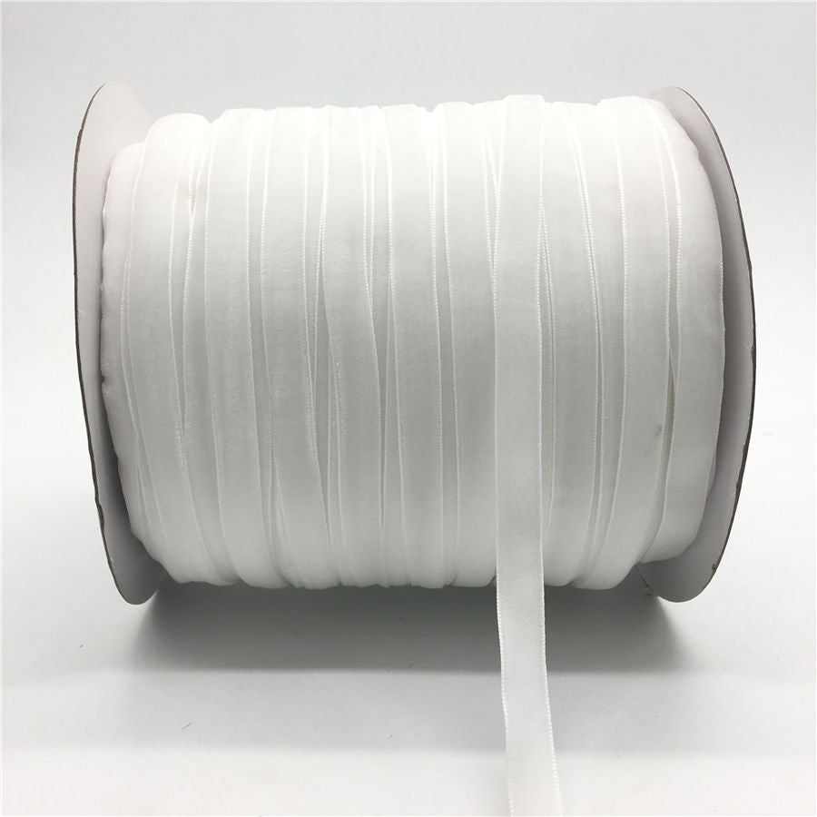 50yards 10mm Velvet Ribbon For DIY Handmade Gift Bouquet Wrapping Supplies Home Party Decorations Christmas Webbing Trimming