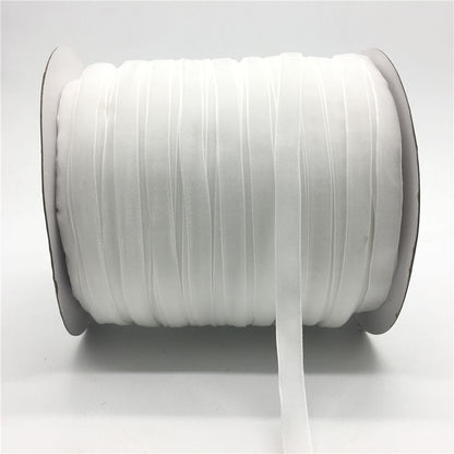 50yards 10mm Velvet Ribbon For DIY Handmade Gift Bouquet Wrapping Supplies Home Party Decorations Christmas Webbing Trimming