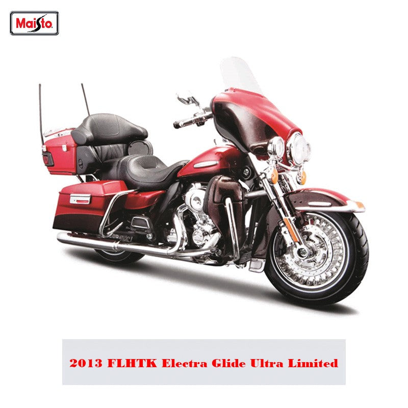Maisto 1:12 Vários estilos para escolher motocicleta Harley 2013 FLHTK GLIDE Veículos Die Cast Motocicleta Colecionável Modelo de Brinquedo