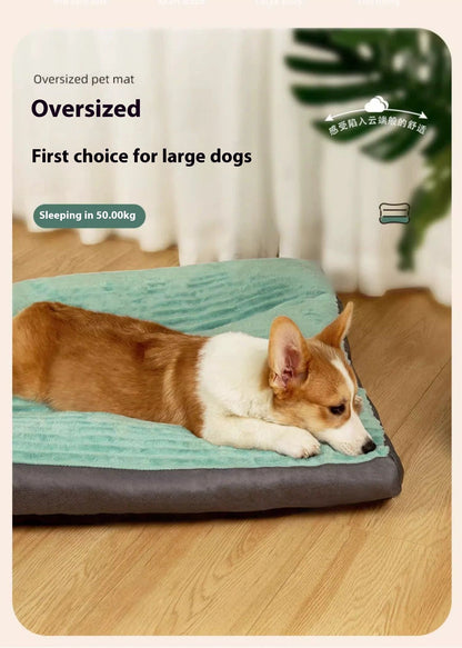 Cama para cães para todas as estações, para inverno, para cães pequenos, médios e grandes, cama para gatos quente, destacável e lavável, almofada para produtos para cães