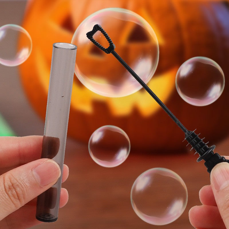 12/24Pcs Halloween Empty Bubble Soap Bottles Tube Skull Ghost Pumpkin Bubble Wands Halloween Party Trick or Treat Favors Decor