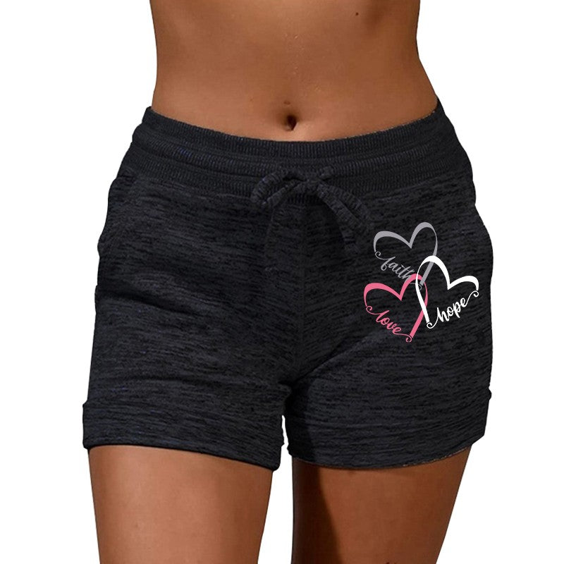 Women's Shorts Elastic Drawstring Solid Sports Straight Pants Summer Lightweight Clothing Fashion Female Streetwear