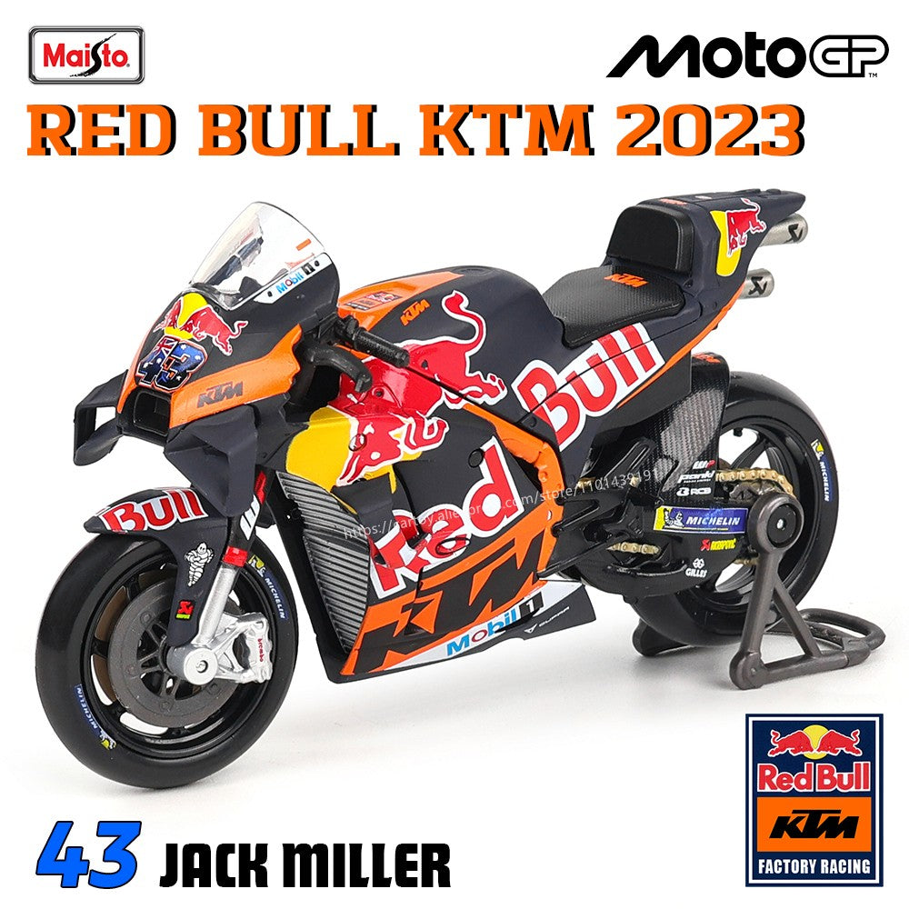 Maisto 1:18 2023 GASGAS Tech3 37#Augusto Fernandez 44#Pol Espargaro Moto GP modelo de motocicleta de liga leve para coleção de brinquedos de presente