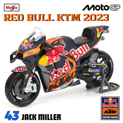 Maisto 1:18 2023 GASGAS Tech3 37#Augusto Fernandez 44#Pol Espargaro Moto GP modelo de motocicleta de liga leve para coleção de brinquedos de presente