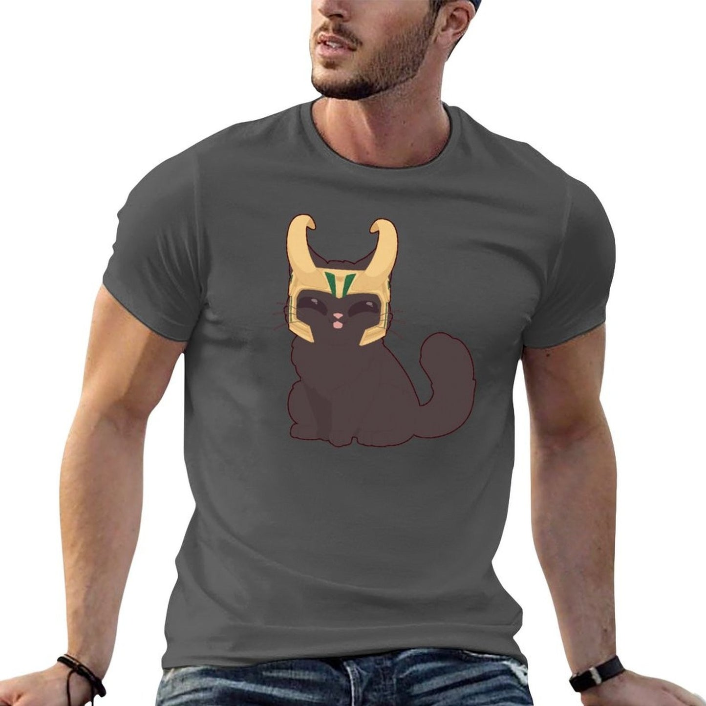 Trickster Cat T-Shirt black cotton t-shirt plain for man package anime t shirts oversize T-Shirt