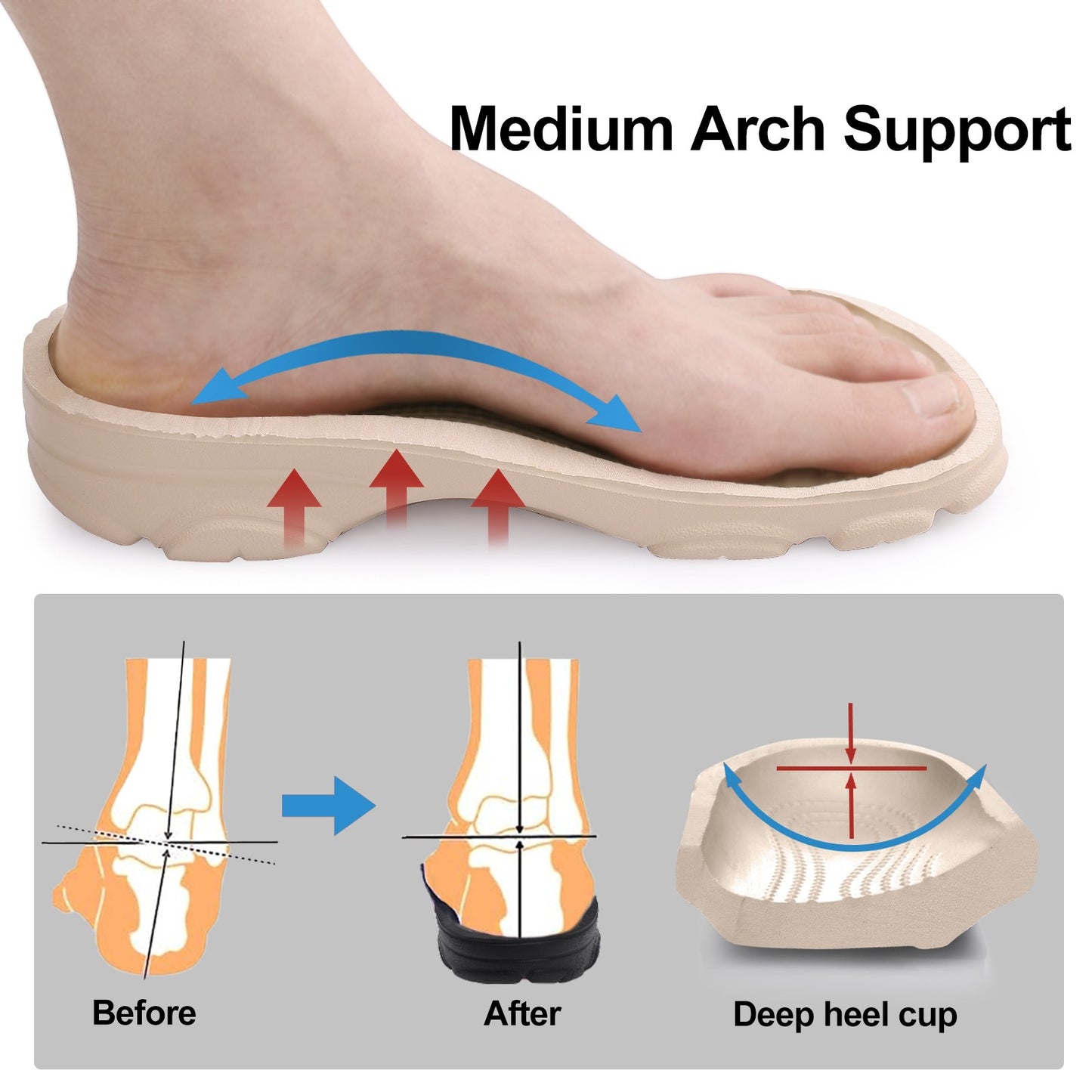 Smile Pop Summer Men Sandals Fashion Men Clogs Slippers Outdoor Non-slip Home Holes Sandals Soft Breathable Couple Sandals
