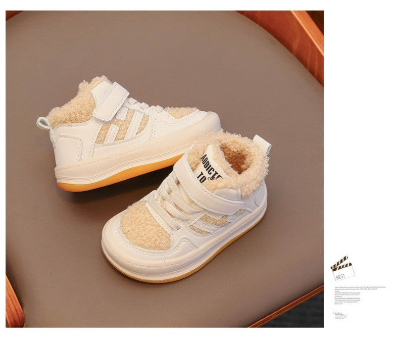 Winter Children Snow Boots for Boys Girls Fashion Baby Kids Outdoor Sneakers Ankle Booties Warm Plush Running Sports Kids Shoes