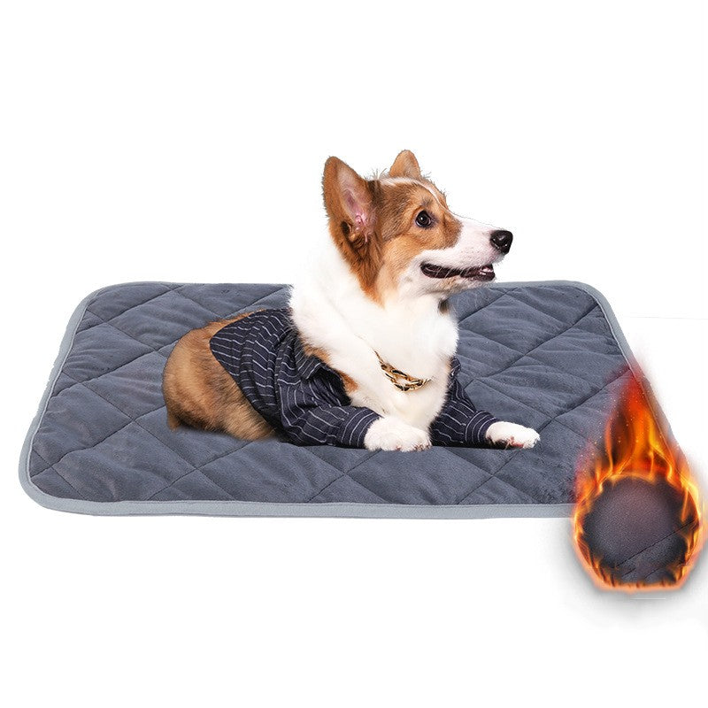 Almofada para Cama e Tapete para Pets 40x50CM Ninho de Gato e Cão Grosso Quente Almofada Térmica para Dormir Tapete Térmico Antiderrapante para Pets Macio Inverno