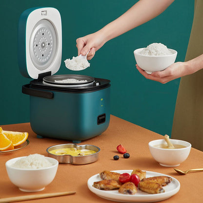Mini Panela Elétrica de Arroz Automática Doméstica para Cozinha 1-2 Pessoas, Aquecedor de Alimentos a Vapor 1.2L Panela de Arroz Pequena