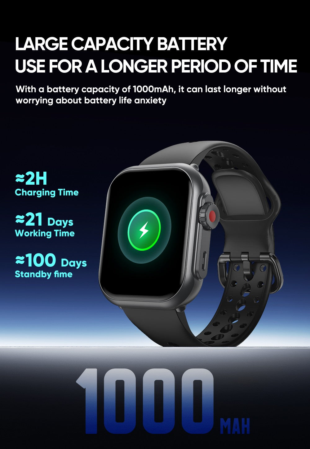 2025 Novo Relógio Inteligente Esportivo da Moda Masculino Feminino Tela Sensível ao Toque Total AMOLED HD de 1,85 Polegadas IP68 À Prova D'Água Smartwatches com Chamada Bluetooth