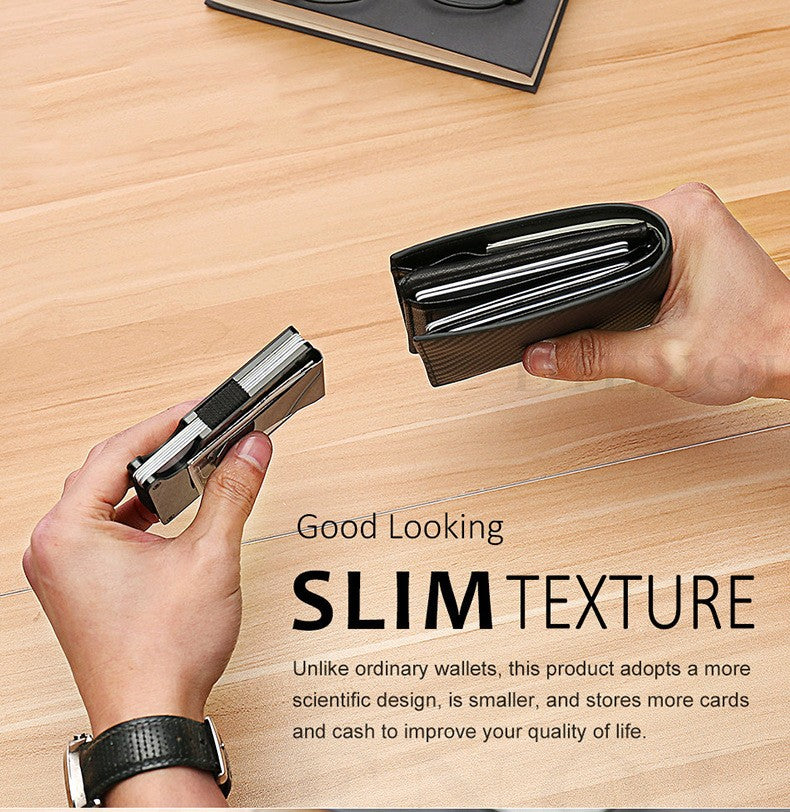 Minimalist Slim RFID Blocking Wallet For Men - Light Weight, Durable & Compact- Aluminum Wallet With Money Clip (Black?