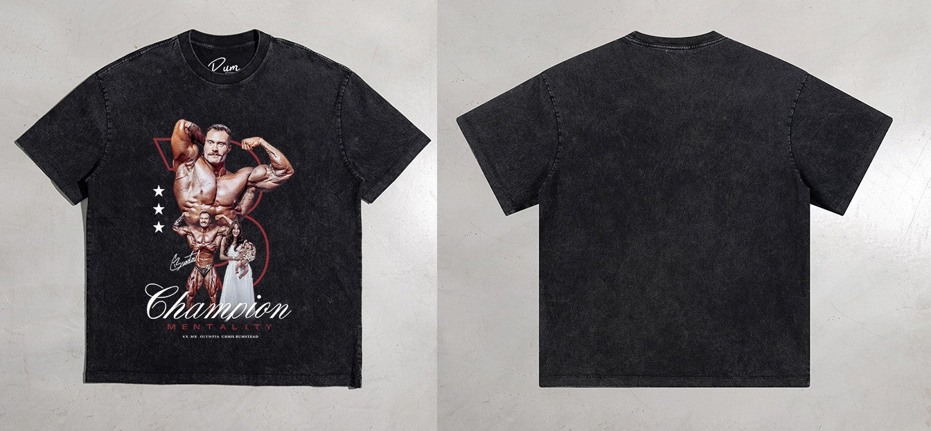 CBUM Workout Tshirt Gym Bodybuilding Men Clothing Oversized Sportwear Cotton US Sized Men Washed T-Shirts