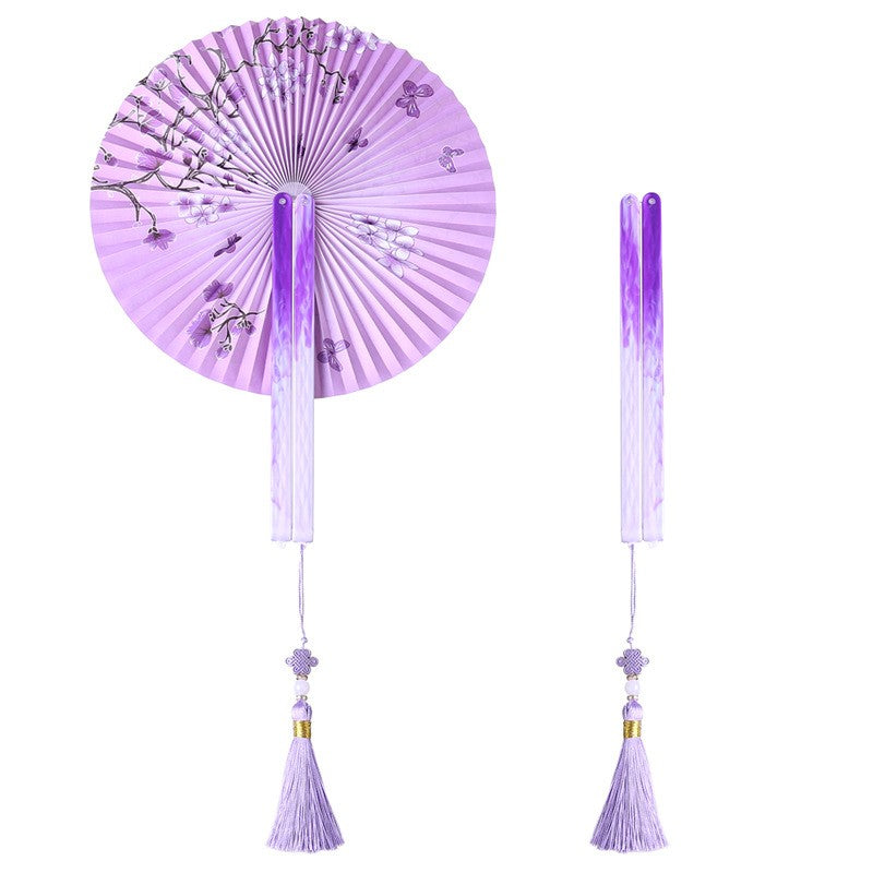 Chinese Japanese Style Silk Fan Folding Fan Wedding Fan Art Gifts Dance Hand Fan Vintage Bamboo Folding Hand Held Flower Fan