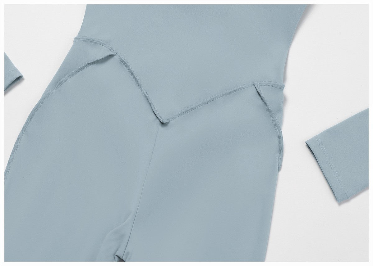 Women's Sports Jumpsuit Woman Female Clothing Fitness Overalls Stand-up Collar Zipper Bodysuit Gym Breathable Sporty Jumpsuit ?