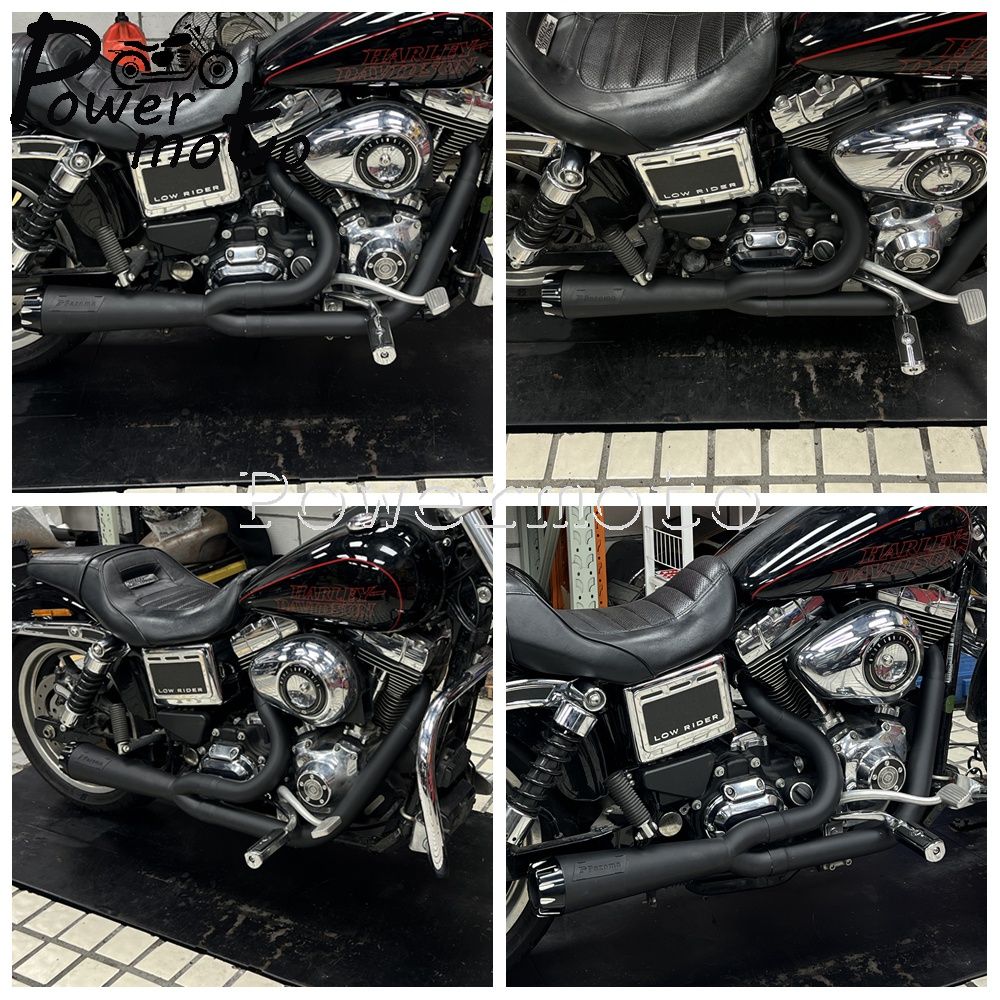 2-into-1 Full Systems Exhaust Motorcycle Complete Muffler For Harley  M8 Touring Road Glide CVO Street Electra Glide Road King