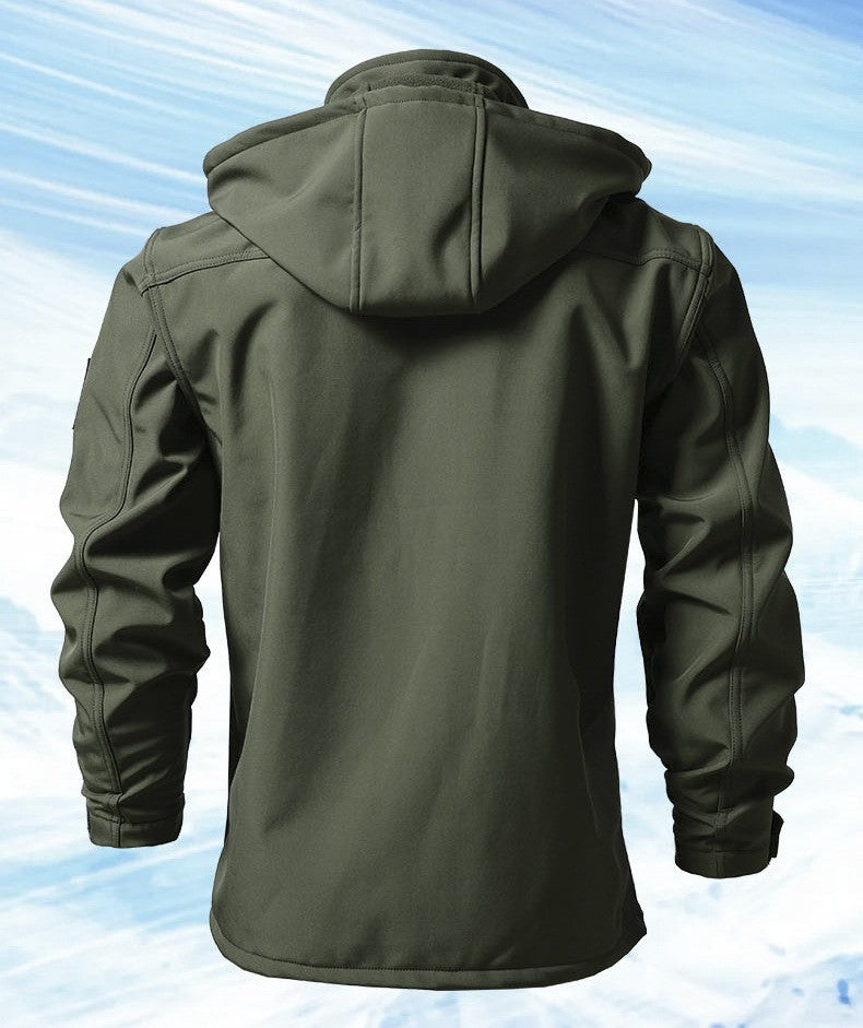 Conjunto de Roupas de Ciclismo e Pesca Gamakatsu Masculino para Outono e Inverno Impermeável Forrado com Lã Térmico Engrossado Corta-Vento Quente
