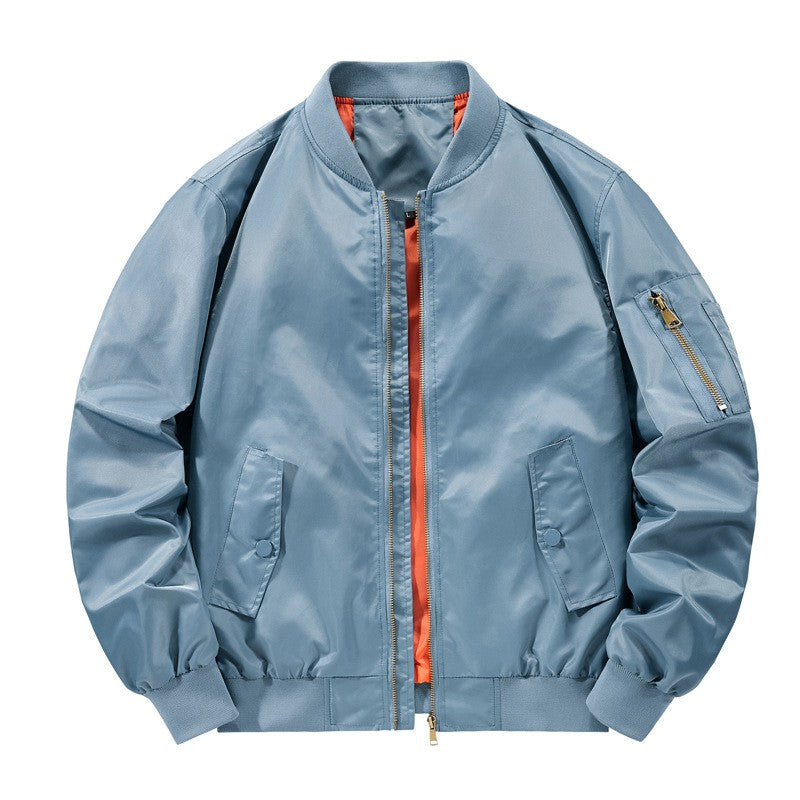 Spring Autumn Men's Bomber Jackets Fashion Men Retro MA-1 Pilot Zipper Coats Men Windbreaker Baseball Uniform Sports Jacket 6XL