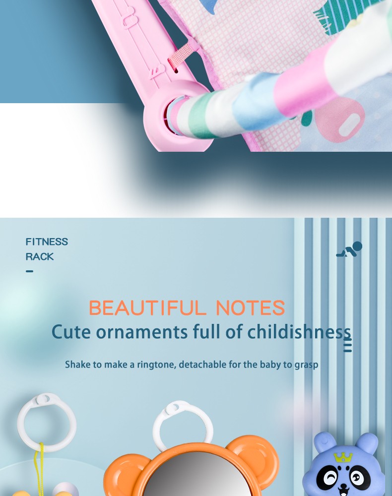 Tapete de Atividades para Bebê Multifuncional, Ginásio de Fitness, Brinquedo Musical, Educacional, para Engatinhar, Presente para Crianças