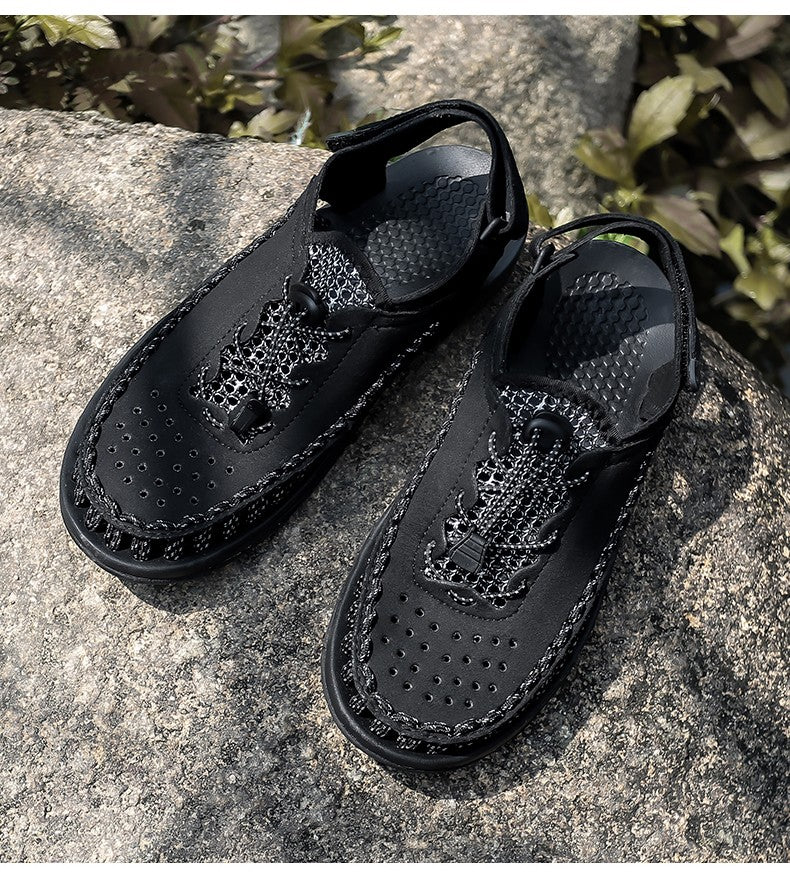 Summer New Sandals Fashion Handmade Weaving Casual Men Sandals Brand Designer Outdoor Walking Men's Shoes Summer Beach Shoes