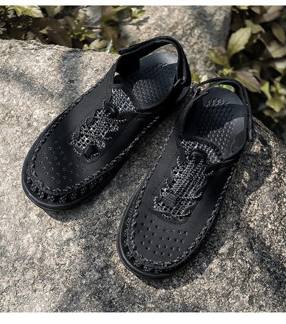Summer New Sandals Fashion Handmade Weaving Casual Men Sandals Brand Designer Outdoor Walking Men's Shoes Summer Beach Shoes