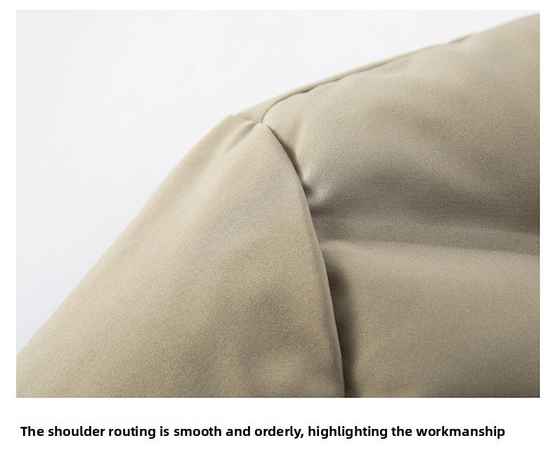 Top Grade ??????Men's Stand Collar Parka Jacket Windbreaker Coats Bubble Puffer Outerwear for Young Adults?????????????????