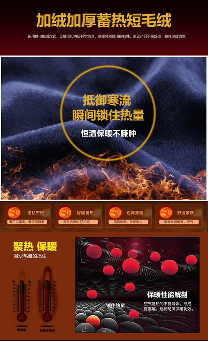 2025 Men's Winter Warm Long Sleeve Plaid Shirts Flannel Fur Lined Thick Formal Shirts Fleece Casual Shirt for Men Dress Shirts