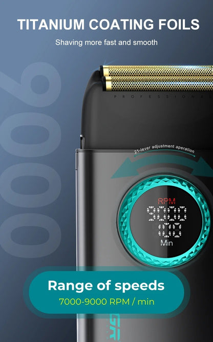 VGR Hair Trimmers Professional Hair Clippers Electric Hair Clippers 0MM Trimmer Reciprocating Mens Beard Trimmers V-977 V-377