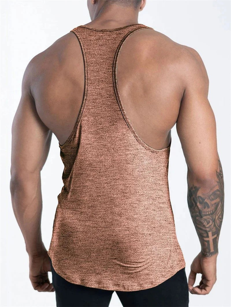 NEW Men's Fitness Tank Top Summer Training Undershirt men Basketball quick-dry Breathable loose Tank Top men casual Sports Vest