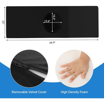 Cama pós-cirúrgica para BBL com orifício para dormir confortavelmente, colchão de espuma de alta densidade para recuperação de BBL, suporte para Brazilian Butt Lift