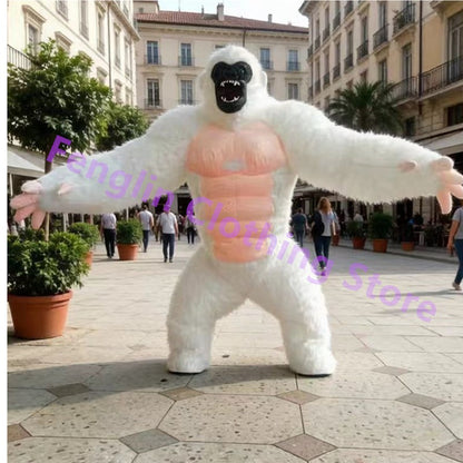 Cartoon Doll Costume 2.6-meter Inflatable Gorilla Mascot Costume Cartoon Doll King Kong Plush Party Advertisement and Role Playi