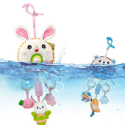 Hanging Rattles Toys Car Seat Toys for Babies 0-6 Months Newborn Crib Toys Sensory Soft Stuff Baby Stroller Toys for 0 12 Months