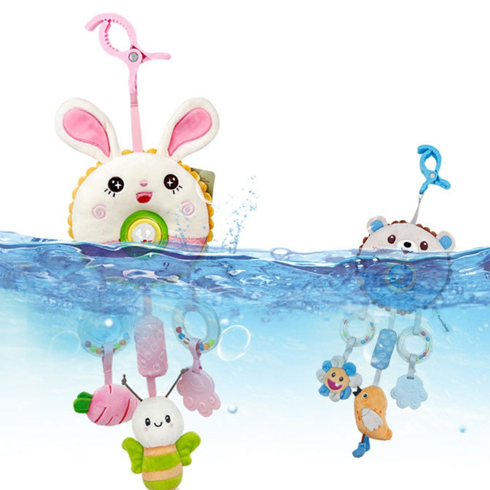 Hanging Rattles Toys Car Seat Toys for Babies 0-6 Months Newborn Crib Toys Sensory Soft Stuff Baby Stroller Toys for 0 12 Months