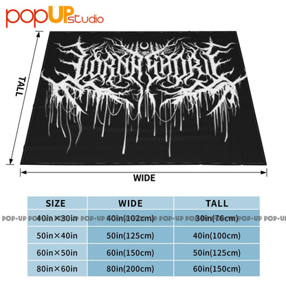 Lorna Shore Música Metal Drip Manta Ultra-Macio Acolchoado Capa de Sofá de Inverno Colcha de Cama