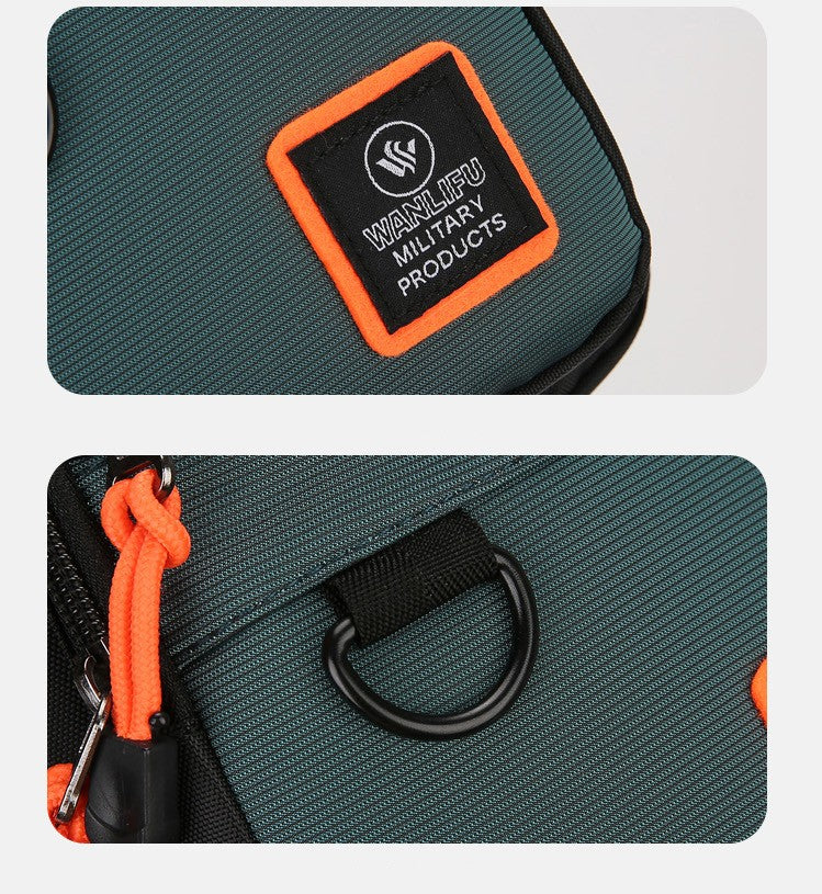 Casual Men Chest Bag Nylon Small Shoulder Bag Running Cycling Belt Sling Bag Outdoor Sport Crossbody Bag Travel Phone Pouch Bag