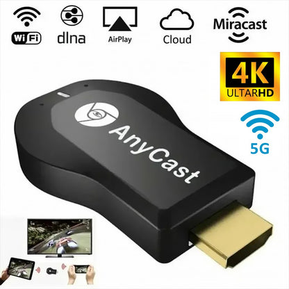 2025 New M2 Plus All-in-One Wireless Display Dongle with 4K HD Screen Mirroring via AirPlay Miracast DLNA AnyCast for All Device